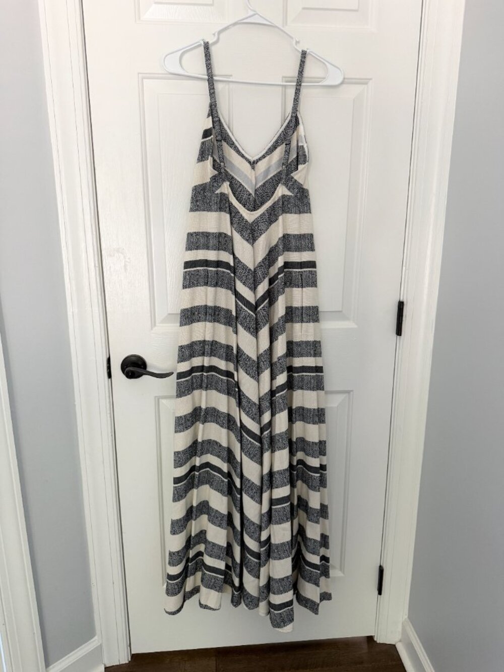 Twelfth Street by Cynthia Vincent Striped Maxi Dress | Navy Cream | - Picture 3 of 8